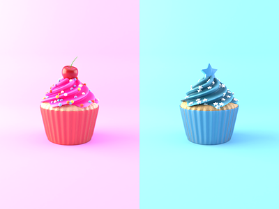 Day 11-14 Cupcakes 100daysof3d 100daysof3dbytx 1on1off 3d blender blendercycles cupcake mrsorbias the100dayproject