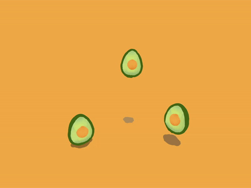 Day 9-10 Avocado 100daysofvr 100daysofvrbytx 3d avocado bouncing motion graphics quill quillustration the100dayproject virtual animation vr