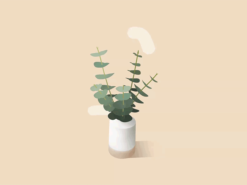 Day 27-28 Eucalyptus 100daysofvr 100daysofvrbytx 3d eucalyptus houseplant oculus quill quillustration the100dayproject virtual animation vr