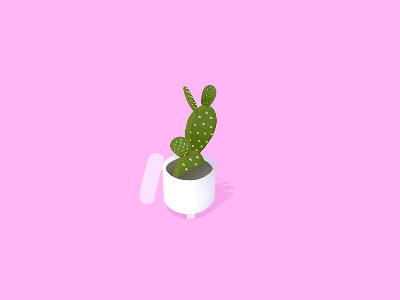 Day 31-32 Bunny Ears Cactus 100daysofvr 100daysofvrbytx 3d bunny ears cactus cactus houseplant oculus quill quillustration succulent the100dayproject virtual animation vr