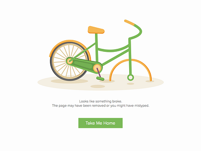 404 Error Page 404 bike broken error ui web