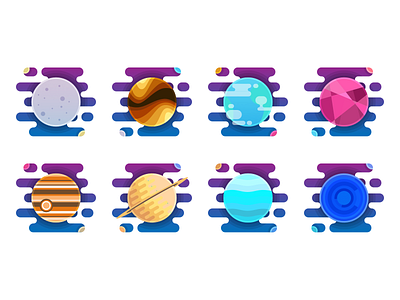 Planet Series 100daysofvector geometry illustration planet sketchapp space the100dayproject vector