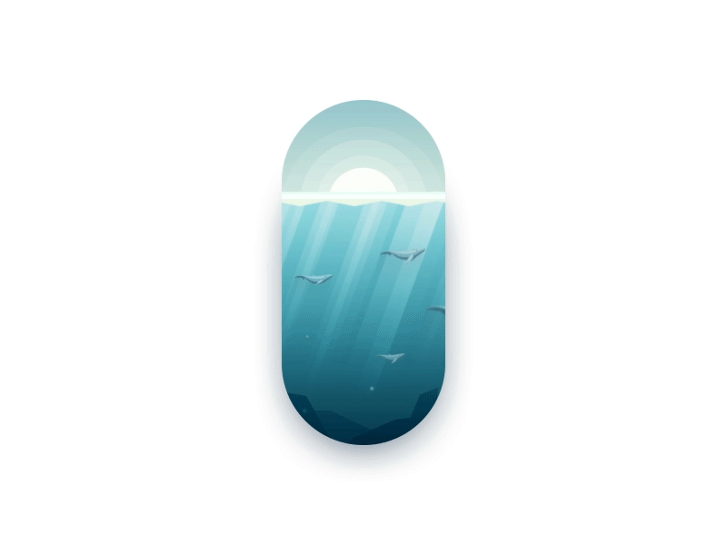 Day 89-90 Underwater 100daysofmotion aftereffects animation motion ocean the100dayproject underwater whale