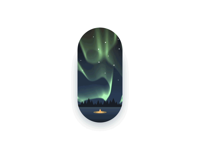 Day 93-94 Aurora 100daysofmotion aftereffects animation aurora motion northern light sketchapp the100dayproject