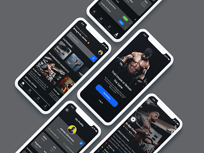 Fitness App app design ui