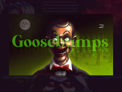 Mocktober 2020 - Goosebumps 2020 branding css graphic design html identity mocktober typography ui ux web web design