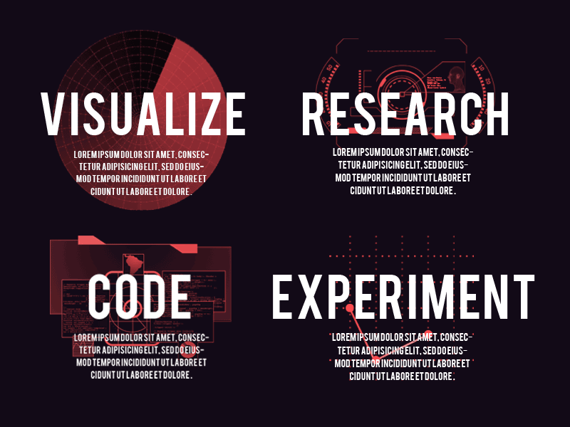 HUD / Interface Icons hud icons illustrator interface linear poster process