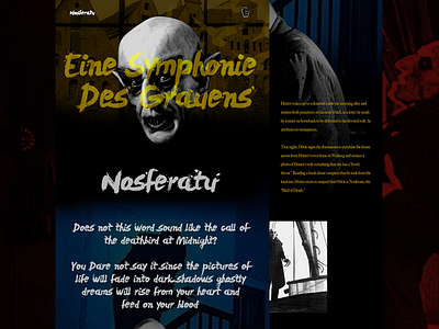 Mocktober Concept - Nosferatu