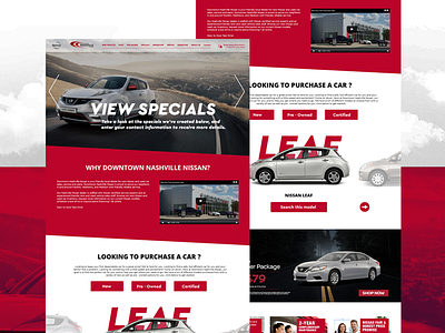 Nissan Concept cars css html interview mock up nissan web design
