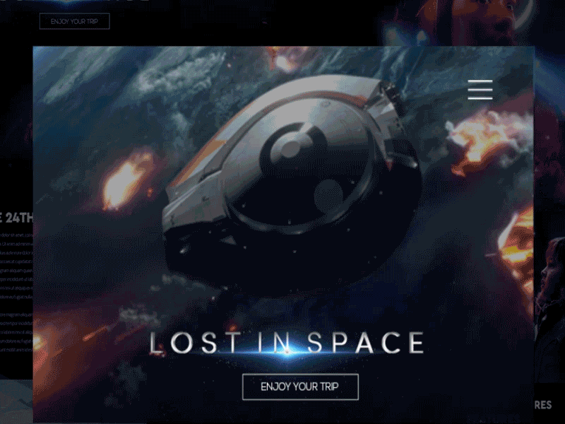 Mocktober 2018 - Lost In Space animation css html lost in space mocktober robot sci fi space web web design