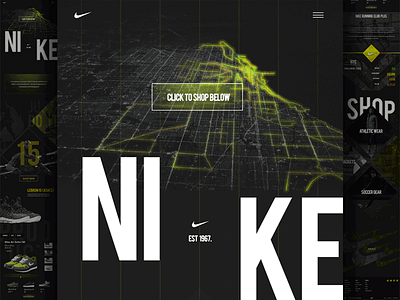 Rediscovered Nike Concept athletes css ecommerce grid html identity nike running sports typography web web design