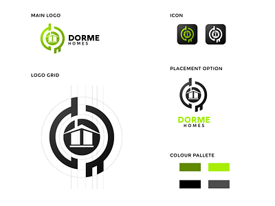 dorme brand design brand identity graphicdesign icon illustration monogram logo vector