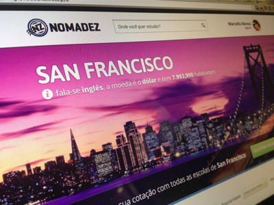 San Francisco city interface san francisco school travel trip website