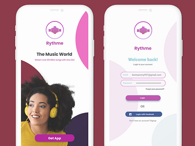 Rythme Mobile Application dailyui