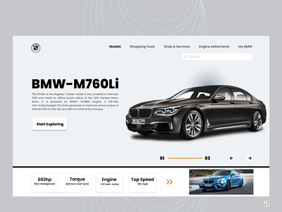 A reponsive Web design for BMW blackandwhite brand design cars dailyui design graphicdesign ui web webdesign