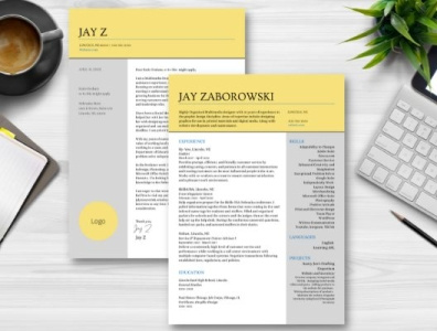 Resume and Cover Letter cover letter design illustration logo resume