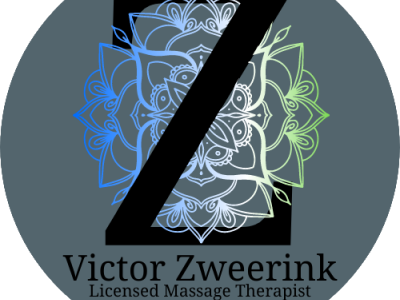 Logo for Victor Zweerink, LMT design illustration logo vector