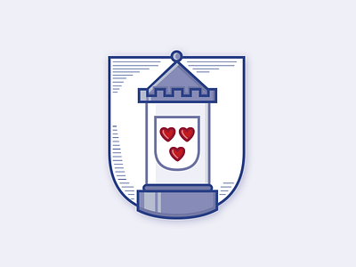 city arm redesign for my hometown city arm crest hearts tower