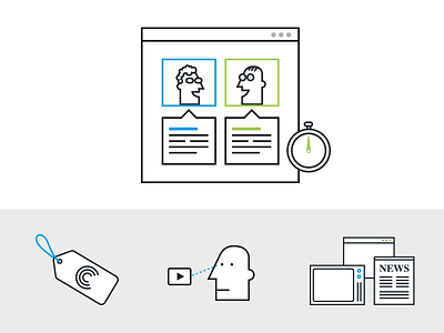 Illustrations for a video platform