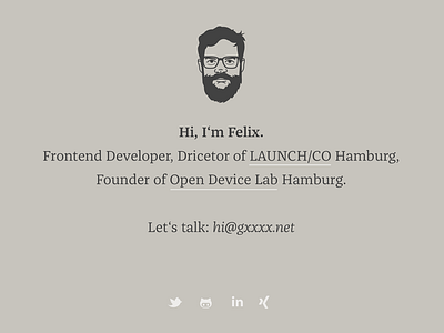 Small Personal Webpage Design