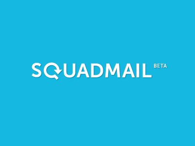 SquadMail Logo blue e mail logo