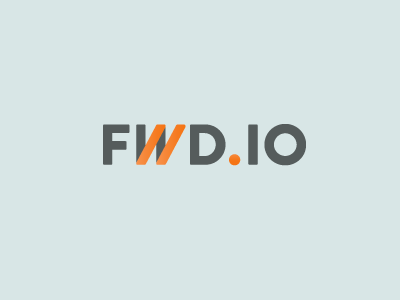 FWD.IO logo logo simple typographic