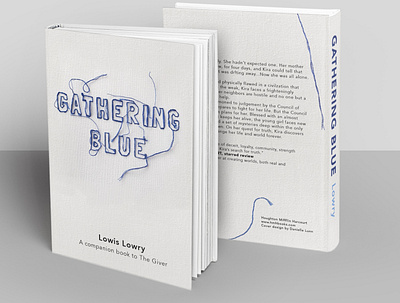 Gathering Blue Redesigned Cover 3d cover graphic design redesigned typography