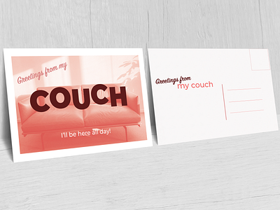 Couch Postcard