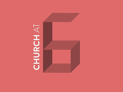 Church at 6 logo concept