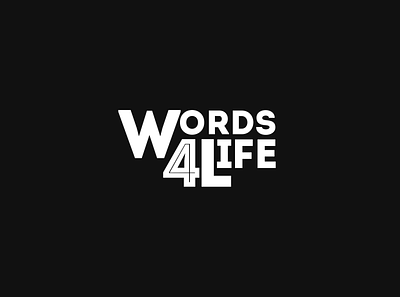 Words4Life brand identity branding design graphic design graphics logo logo design vector words4life