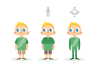 Character Design adventure boy character design discover explorer fantasy icon kids space vector