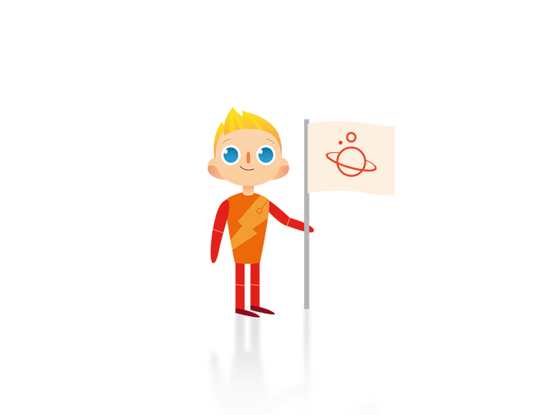 Space Colonization! animation astronaut character design flat kids motion graphics vector