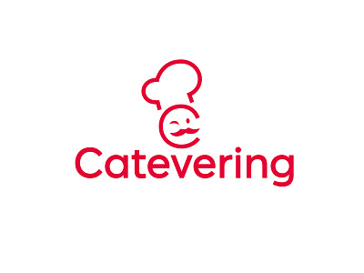 Catevering Full Logo app catering chef cook hat icon logo moustache