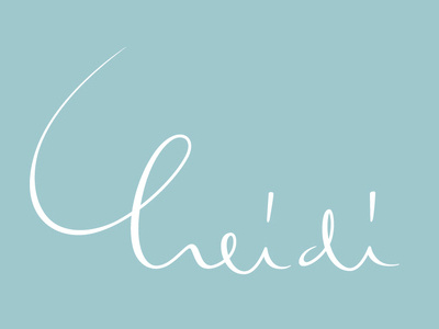 —heidi— handlettering handwriting heidi lettering name