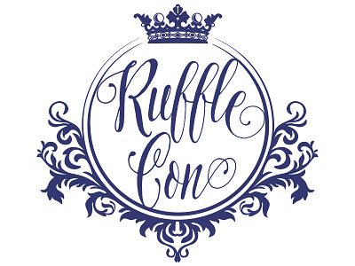 Rufflecon Logo badge branding circle crown emblem logo logo design ornamentation rufflecon typography victorian