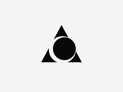 symbol / moon icon logo moon shape simple triangle