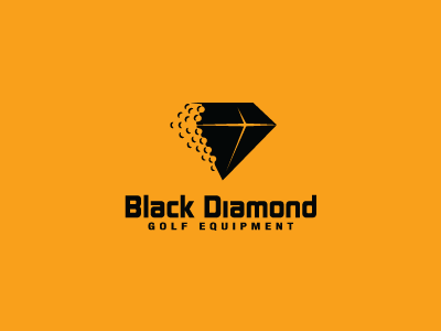 Black Diamond ball black diamond equipment golf grass logo spark sport