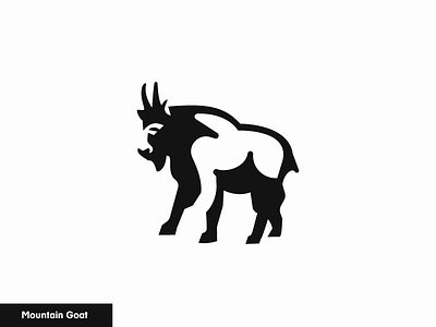Mountain Goat 12/24 animal goat icon logo mountain nature