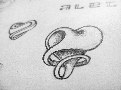 Heart heart logo love shape sketch