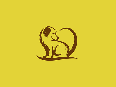 Tuff Luv animal cute dog heart hund logo love negative pet space tail