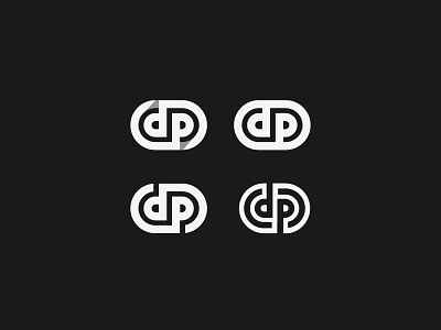 dp d dp letter logo mark p round simple