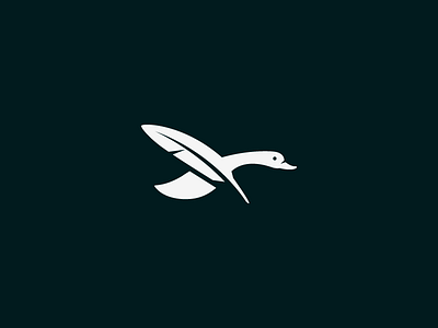 Drakes Penwell 1 animal beak bird design duck feather fly light logo pen wing