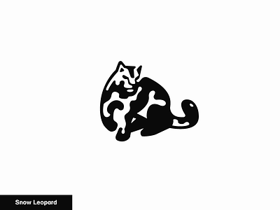 Snow Leopard 14/24 animal icon leopard logo