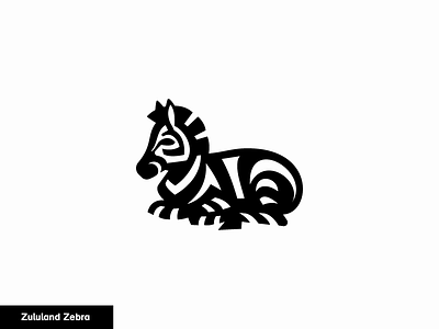 Zululand Zebra 24/24 animal icon logo zebra