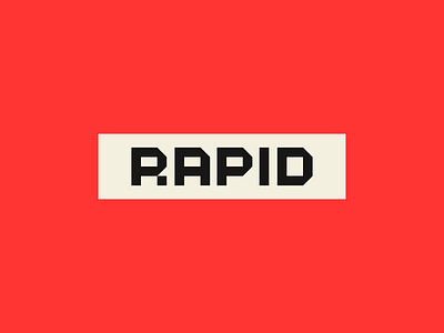 RAPID block font logotype rapid sign