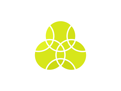 Tennis Unity ball brand circle diagram geometric geometry icon logo sport tennis unity venn