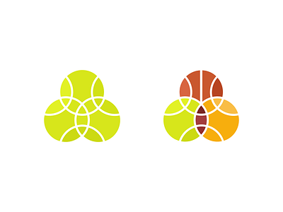 Sports balls ball basketball circle diagram football icon logo sport tennis unity venn