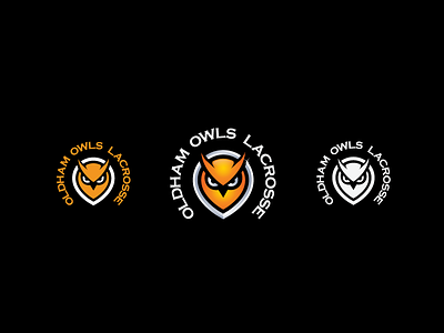 Oldham Owl Lacrosse animal forest lacrosse logo mark owl point sport symbol