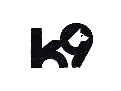 K9 9 animal black concept dog k logo nature negative pet space symbol texture veterinary