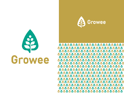 Growee garden grow growth icon leaf life logo nature plant seed